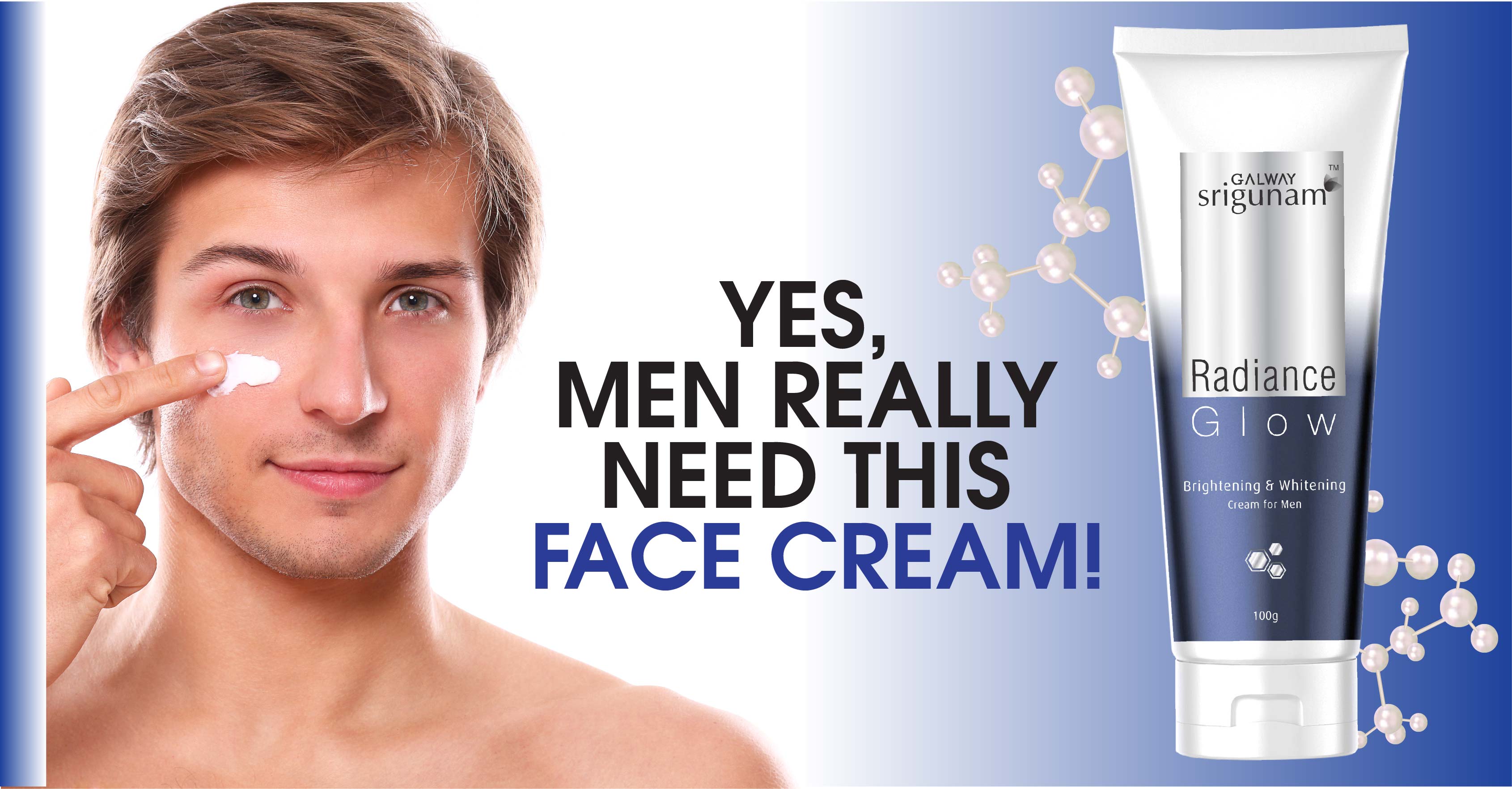 Introducing Galway Srigunam Radiance Glow Brightening & Whitening cream for Men
