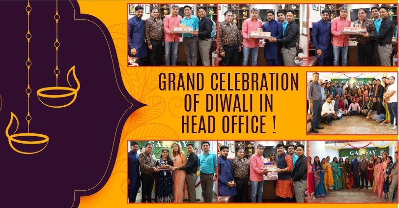 Diwali festival celebrated with sparklers of joy and Diyas of enthusiasm at Head Office