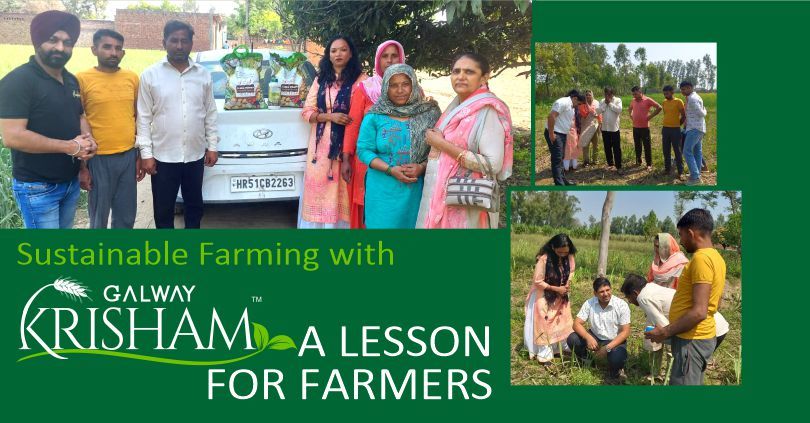 Farmers learned about the benefits of organic farming using Galway Krisham products