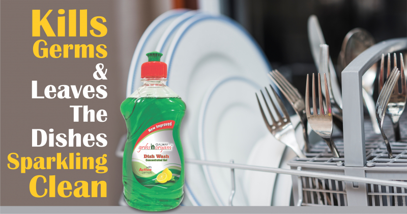 Galway Grihshoryam Liquid Dish Wash - Keeps Utensils Sparking Clean And Tidy