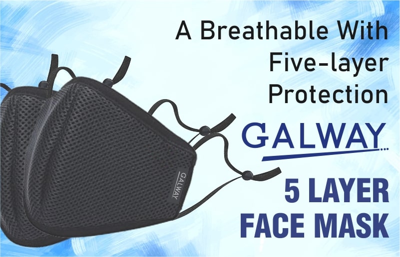 Galway Face Mask- A Breathable with Five-Layer Protection Facemask