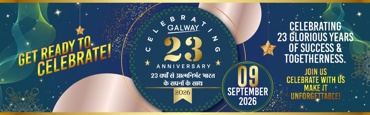 Galway 23rd Anniversary, galway23anniversery_banner, glaze anniversary, leadvision trading india 23rd anniversary, 23 anniversary celebration, company anniversary,  galway company, glaze trading india, company anniversary celebration,